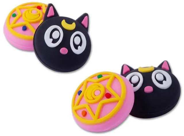 Main image of 4 PCS Cute Thumb Grip Caps for PS5/PS4/Xbox One (Series X, S)/NS Switch Pro Controller, Magic Moon Analog Stick Grips Thumbsticks, Kawaii Silicone Joystick Button Covers (Luna)
