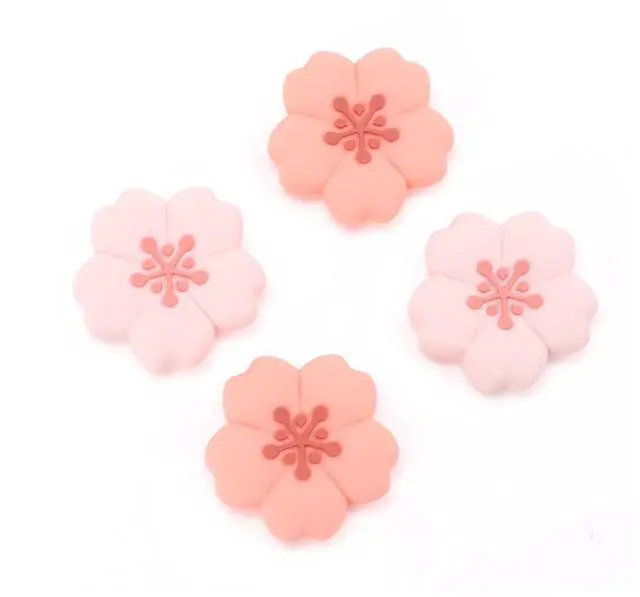 Main image of 4PCS Silicone Joystick Thumb Grip Caps, Kawaii Cherry Blossom Joystick Cover Compatible with Switch/OLED/Switch Lite (Sakura)