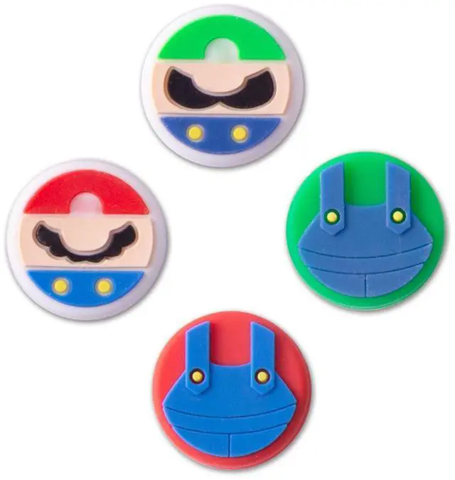 Main image of Cute Thumb Grips Cap Compatible with Nintendo Switch Joycon/OLED/Lite, Soft Silicon Joystick Caps, Kawaii Skin Button Stick Cover 3D Analog Kit for NS Controller, Brother