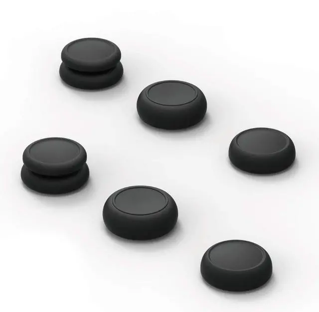 Main image of CQC and FPS Thumb Grips Set Joystick Cap Analog Stick Cap for Nintendo Switch Joy-Con Controller - Black, 3 Pairs (6pcs)