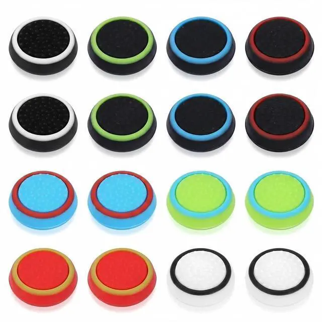 Main image of PS5 PS4 Thumb Grips, 8 Pairs Silicone Joystick Caps