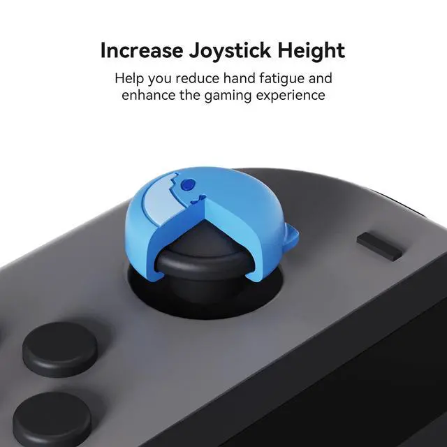 Alt view image 2 of 7 - Cute Silicone Joy Con Thumb Grip Caps, Joystick Cover Compatible with Switch/OLED/Switch Lite,4PCS - Little Shark
