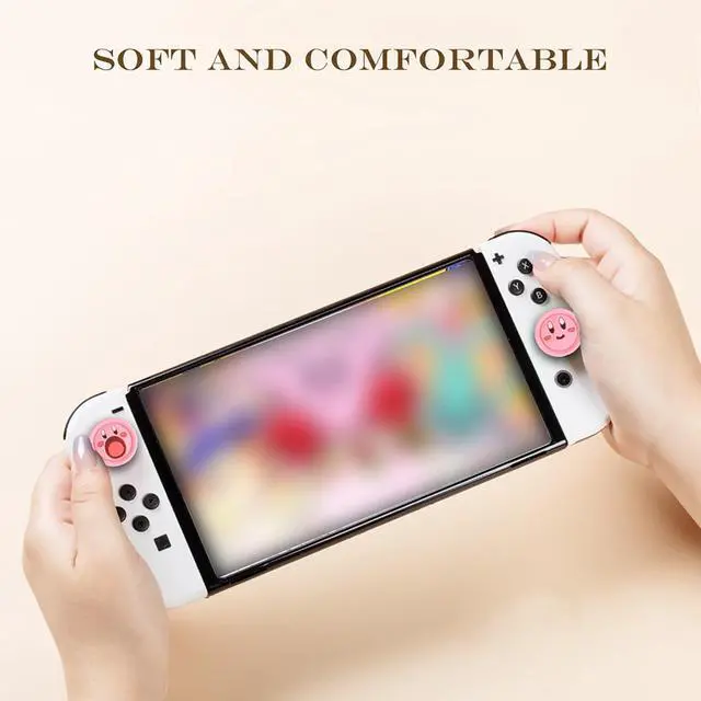 Alt view image 4 of 7 - Switch Thumb Grips, Cute Joystick Caps for Nintendo Switch, 4 PCS Thumbstick Cover for Switch Lite/OLED, Analog Stick Button Cover for NS Joycon Controller