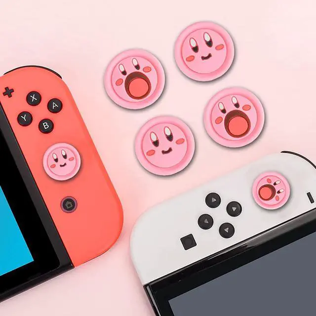 Alt view image 7 of 7 - Switch Thumb Grips, Cute Joystick Caps for Nintendo Switch, 4 PCS Thumbstick Cover for Switch Lite/OLED, Analog Stick Button Cover for NS Joycon Controller