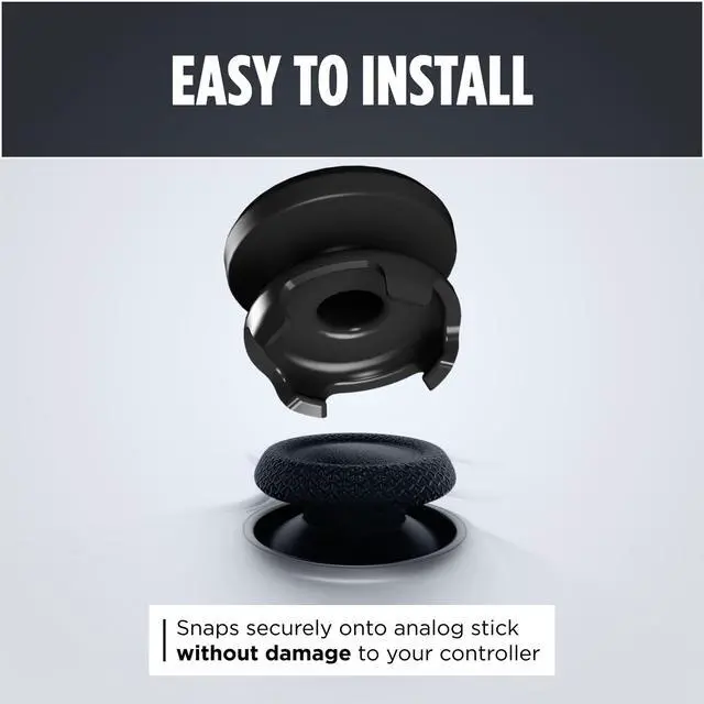 Alt view image 7 of 7 - FPS Freek Galaxy Black for PlayStation 4 (PS4) and PlayStation 5 (PS5) | Performance Thumbsticks | 1 High-Rise, 1 Mid-Rise | Black (Limited Edition)