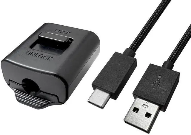 Main image of Replacement USB-C Cable & Locking Connector Kit for PS5 for DualSense Edge Controller, 9.2FT Braided Charging Camera Cord with Anti-Unplug Lock, Complete Wired Gaming Set Cam