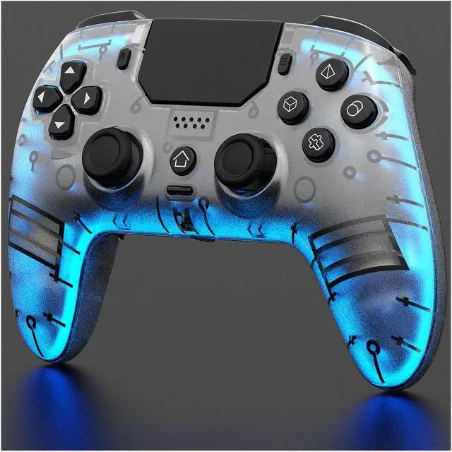 Main image of LED Wireless Controller for PS5, Pro/Slim/PC(Frosted White)