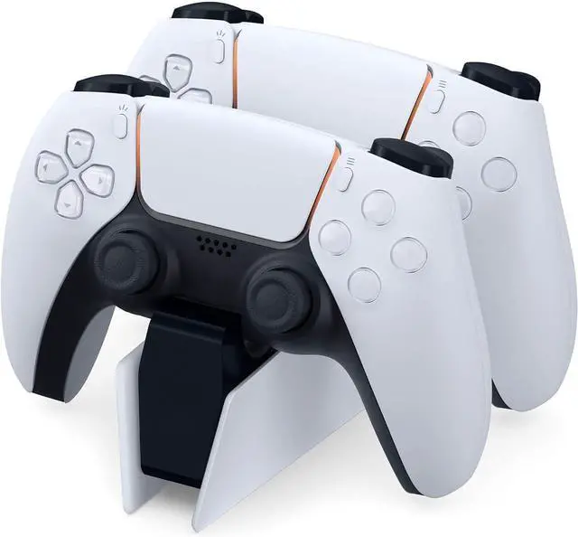 Main image of PS5 Controller Charger - Charge 2 Controllers to 90% in 50 Mins - No Annoying Lights - Click in Design Dual Fast Charging Stand Dock Station Holder Accessories for PlayStation DualSense Controller