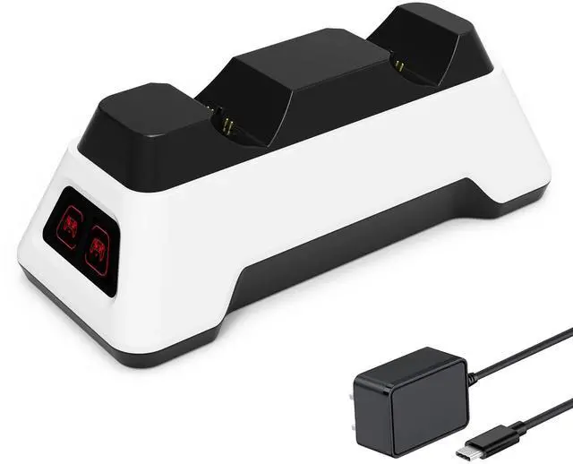 Main image of Controller Charger Station for PS5 Dualsense Controllers - PS5 Controller Dock with LED Light - Upgrade Accessory with Fast Charging AC Adapter
