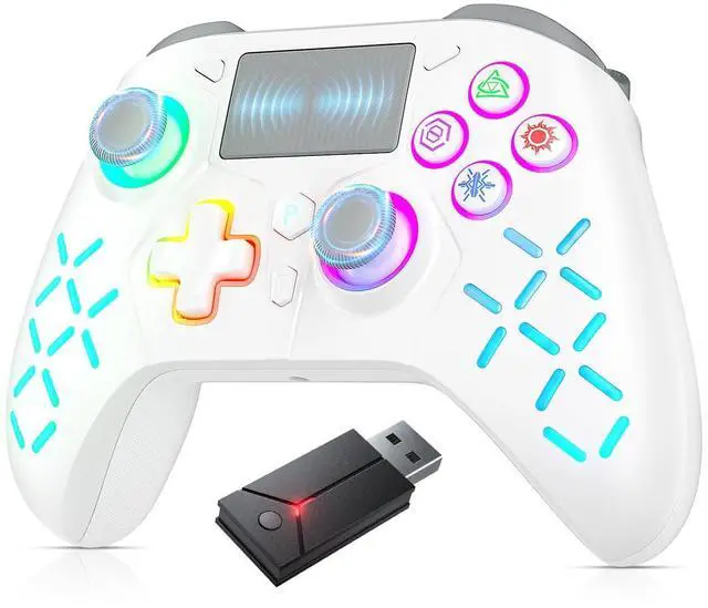 Main image of LED Wireless Controller for PS5, with Macro/Turbo