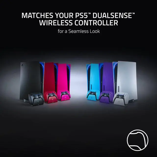 Alt view image 4 of 6 - Quick Charging Stand for PlayStation 5: Charge - Curved Cradle Design Matches PS5 DualSense Wireless Controller One-Handed Navigation USB Powered White (Controller Sold Separately)