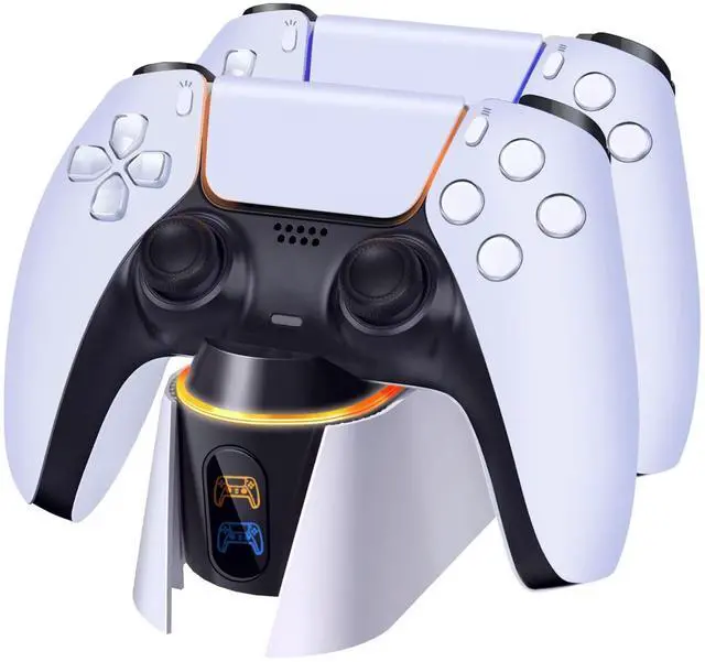 Main image of PS5 Controller Charger Station for 2 DualSense Controllers, Black