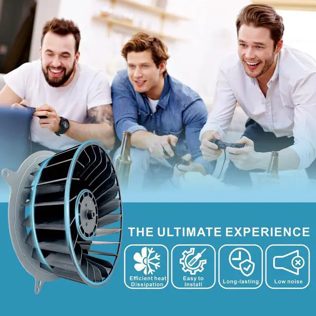 Alt view image 3 of 7 - MPS5 Replacement of Internal Cooling Fan for Sony PS5 Cooling Fan PlayStation 5 PS5 Series 23 Blades 12V 2.15A Silence Cooler PS5 CPU Cooling Fan (with T8 Screwdriver Accessories)