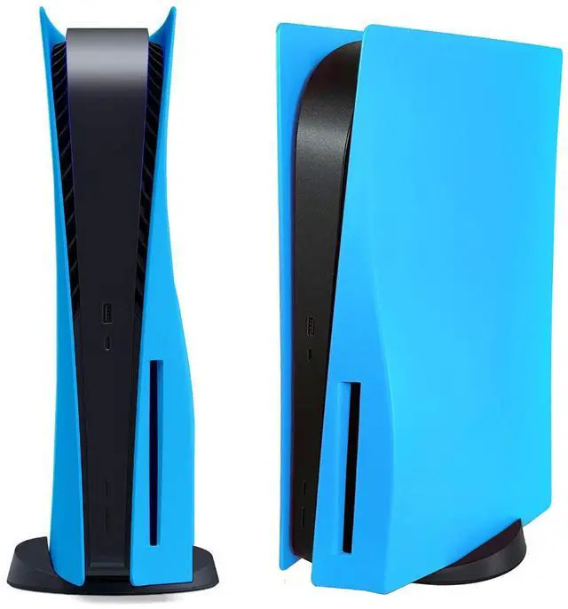 Main image of Disc Edition Face Plates Cover Skins Shell Panels for PS5 Console, Accessories for PlayStation 5 Protective Replacement Faceplates Dustproof Anti-Scratch (Starlight Blue)