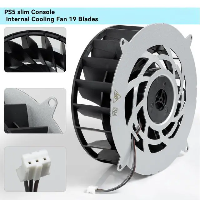 Alt view image 4 of 6 - Replacement Internal Cooling Fan for PlayStation 5 ps5 Slim Console