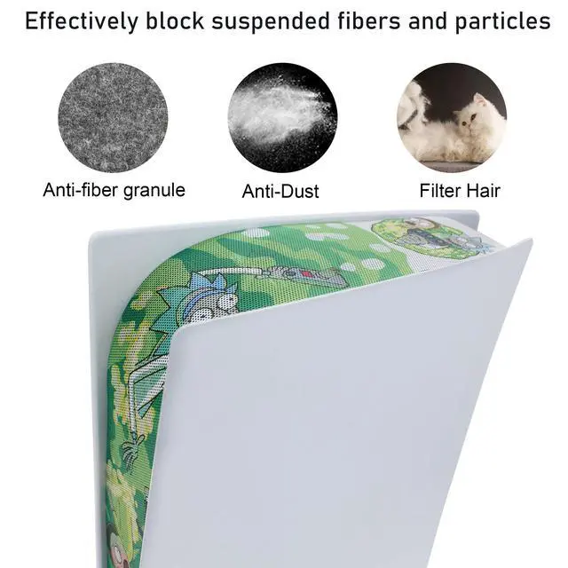 Alt view image 3 of 7 - New Version 2.0 Dust Cover Net for PS5 Console, PS5 Heatsink Barrier Pets Hair Anti-dust Cover Dustproof for PlayStation 5 (RUIKE)