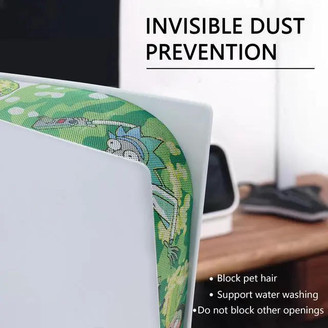 Alt view image 5 of 7 - New Version 2.0 Dust Cover Net for PS5 Console, PS5 Heatsink Barrier Pets Hair Anti-dust Cover Dustproof for PlayStation 5 (RUIKE)