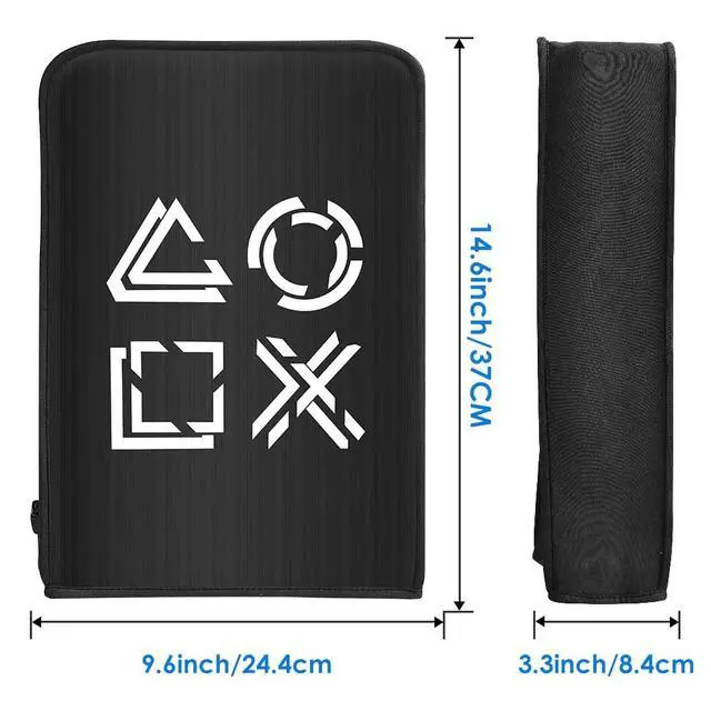 Alt view image 3 of 7 - Dust Cover for PS5 Pro/PS5/PS5 Slim Protectors Cover for Game Console Case Skin Waterproof Washable Dust Sleeve for PS5 Pro/PS5/PS5 Slim Accessories Soft Neat Lining Dust Guard Black
