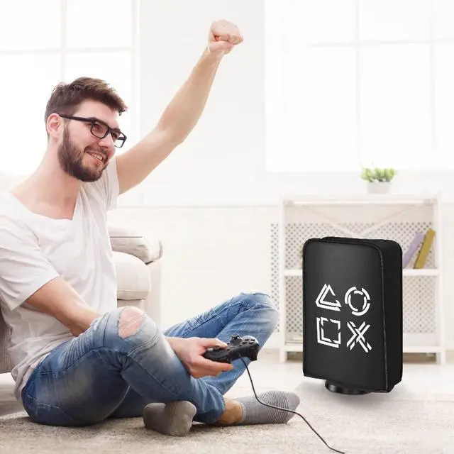Alt view image 7 of 7 - Dust Cover for PS5 Pro/PS5/PS5 Slim Protectors Cover for Game Console Case Skin Waterproof Washable Dust Sleeve for PS5 Pro/PS5/PS5 Slim Accessories Soft Neat Lining Dust Guard Black