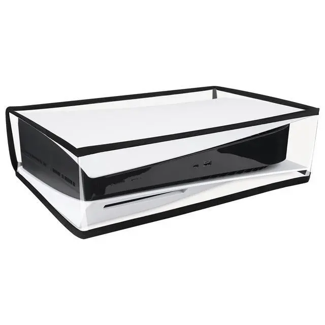 Alt view image 7 of 7 - Horizontal Transparent Dust Cover for ps5, Waterproof Dust Guard, Anti Scratch Dust Proof Cover Sleeve for ps5 Console Digital Edition & Disc Edition