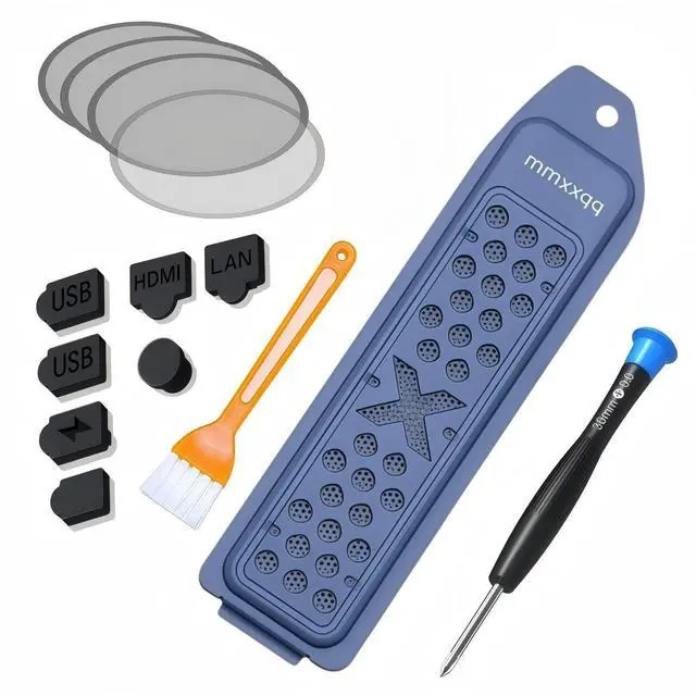 Main image of PS5 Metal Cooler Cover and Dust Cover Kit | Includes Cleaning Brush | Seven Dust Plugs and Four Fan Dust Filters|Compatible with PS5 Pro, PS5 Slim Digital Edition, and Disc Drive Edition (Grey)