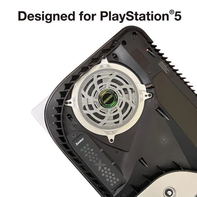 Alt view image 7 of 7 - PS5 M.2 SSD Heatsink Cover & Dust Protection Kit Vented Metal Expansion Slot Cooling Plate for PS5 M.2 NVMe SSD Includes Fan Mesh Filters, Silicone Port Plugs & Exclusive Decals (Black)