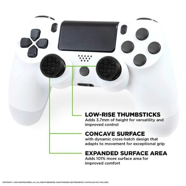 Alt view image 2 of 7 - Omni for PlayStation 4 (PS4) and PlayStation 5 (PS5) | 2 Performance Thumbsticks | 2 Low-Rise Concave | Black