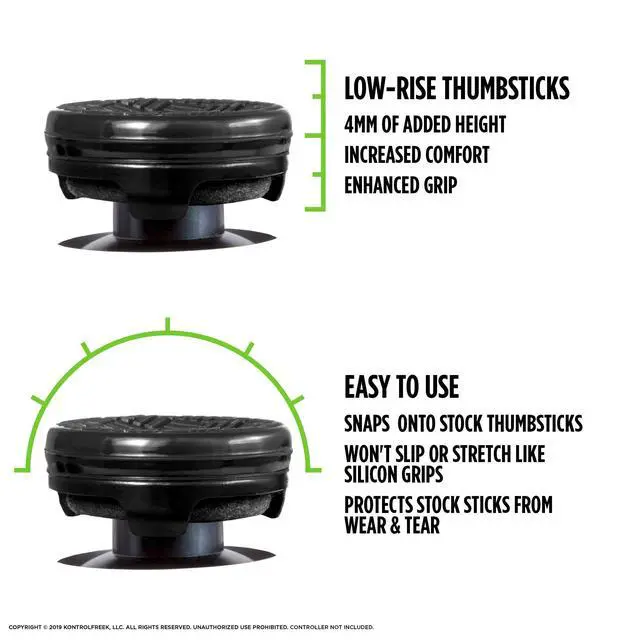 Alt view image 3 of 7 - Omni for PlayStation 4 (PS4) and PlayStation 5 (PS5) | 2 Performance Thumbsticks | 2 Low-Rise Concave | Black