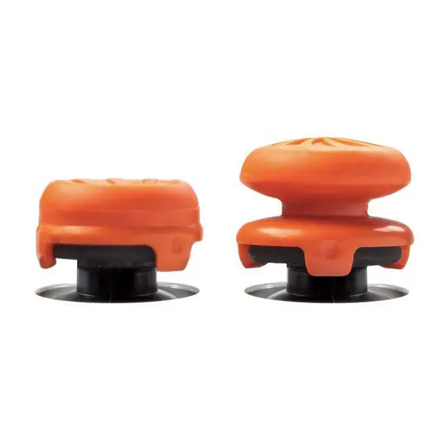 Alt view image 5 of 7 - FPS Freek Vortex for PlayStation 4 (PS4) and PlayStation 5 (PS5) Controller | Performance Thumbsticks | 1 High-Rise Convex, 1 Mid-Rise Concave | Orange