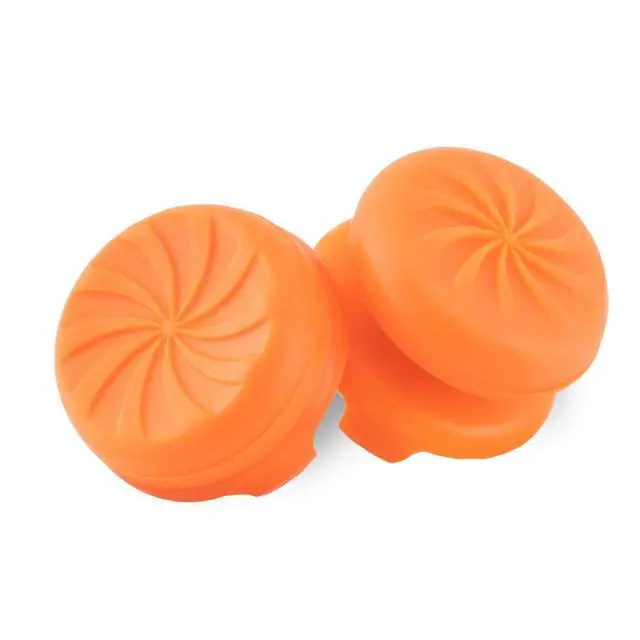 Alt view image 6 of 7 - FPS Freek Vortex for PlayStation 4 (PS4) and PlayStation 5 (PS5) Controller | Performance Thumbsticks | 1 High-Rise Convex, 1 Mid-Rise Concave | Orange