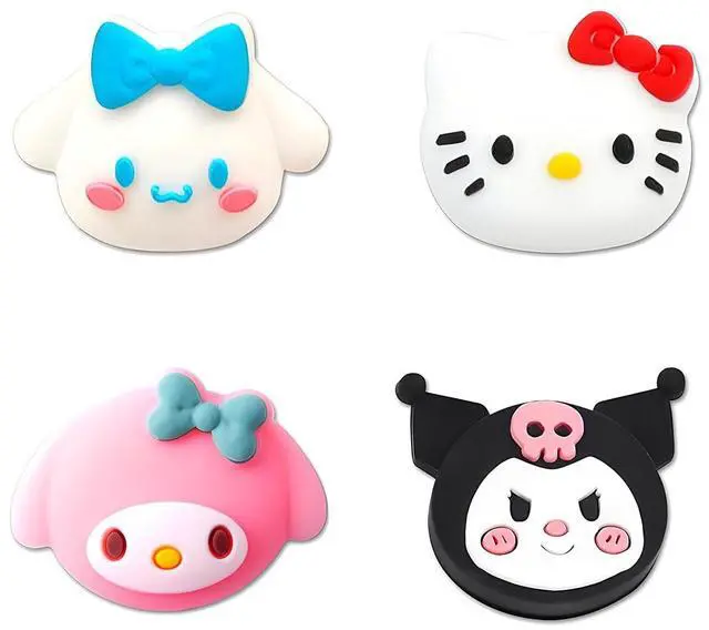 Main image of Cute Thumb Grip Caps for PS5 PS4 Xbox Series X/S Xbox One Switch PRO Controller Steam Deck 4PCS Soft Rubber 3D Thumbsticks Button Joystick Cover Set, Rabbit+Kitty+Dog