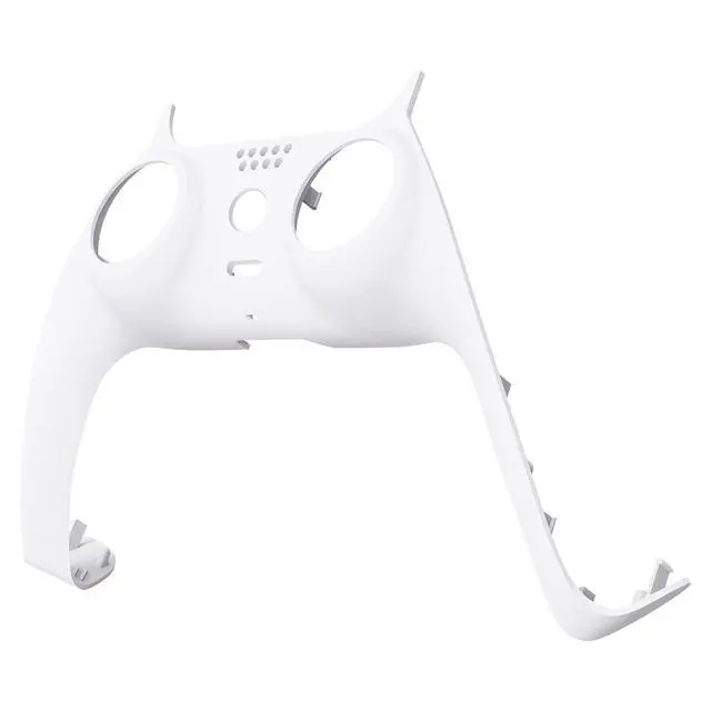 Alt view image 3 of 4 - White Decorative Trim Shell Compatible with p s 5 Controller, DIY Replacement Clip Shell, Custom Plates Cover Compatible with p s 5 Controller with Accent Rings
