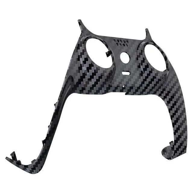 Alt view image 4 of 4 - Graphite Carbon Fiber Pattern Decorative Trim Shell Compatible with p s 5 Controller, DIY Replacement Clip Shell, Custom Plates Cover Compatible with p s 5 Controller with Accent Rings