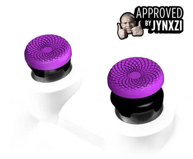 Alt view image 3 of 6 - FPS Freek Frenzy for PlayStation 5 (PS5) and PlayStation 4 (PS4) Controller | Performance Thumbsticks | 1 High-Rise, 1 Mid-Rise | Purple/Black