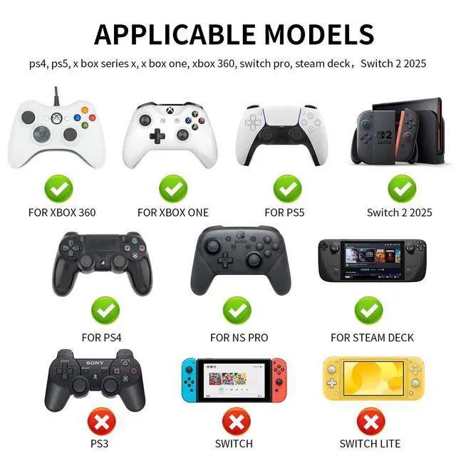 Alt view image 6 of 7 - Glitter Star Switch 2 Joycon Thumb Grips Caps, 4 PCS Cute Kawaii 3D Silicone Analog Thumbstick Button Cover for PS5/PS4, Xbox Series X/S, Xbox One, Switch PRO Controller Joystick Caps