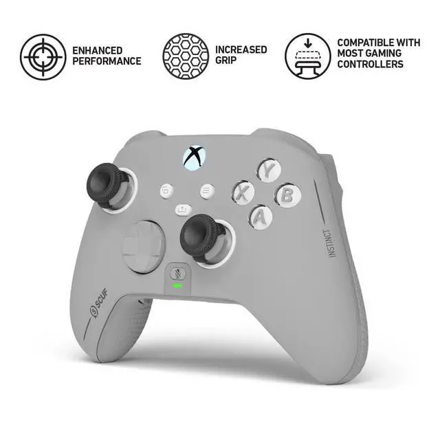 Alt view image 2 of 6 - Control Thumbstick Grips - 4 Pack with 2 Bases - Catalyst - Joystick Thumb Grips For Xbox One and Xbox Series X & S, PS4, PS5, Nintendo Switch Pro Controller - Black