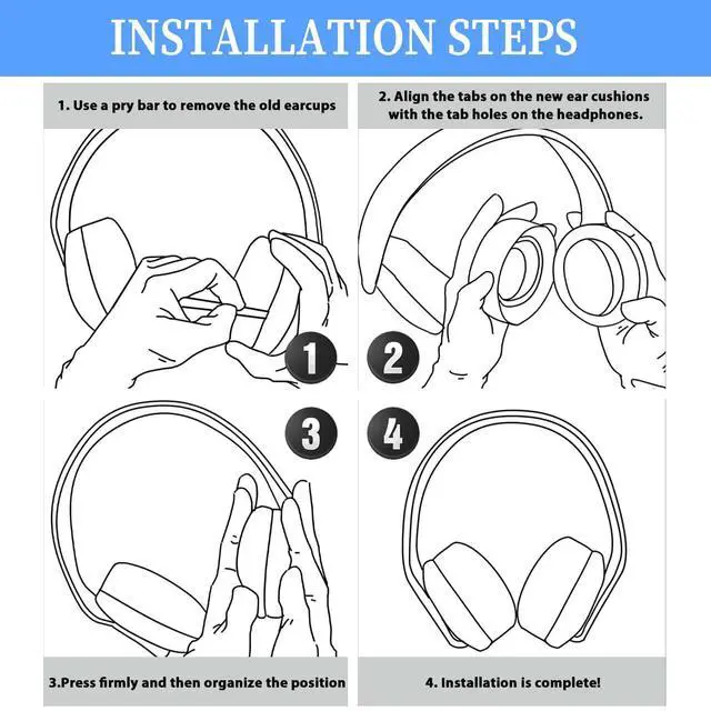Alt view image 7 of 7 - Pulse 3D Earpads Cushions Replacement for Sony PlayStation 5 Pulse 3D PS5 Headset,PS5 Cooling Gel Ear Pads Replacement Ear Cushions,Ear Cups Accessories with Noise Isolation Foam(Black)