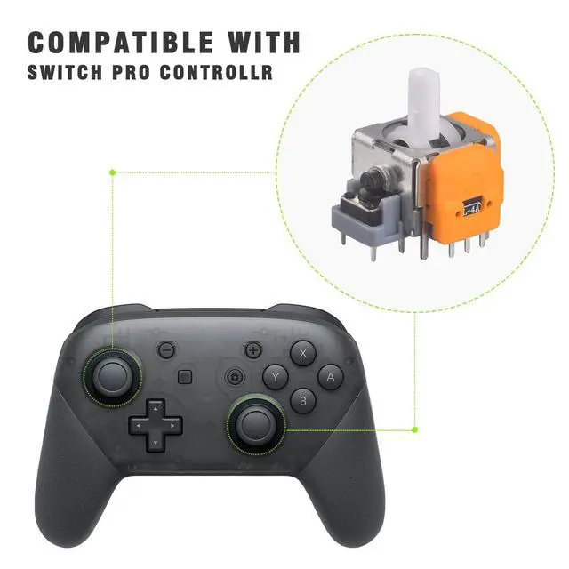 Alt view image 2 of 7 - Qualitied Hall Effect Joystick Analog Stick Replacement For PS4/Xbox/PS5/Switch Pro-10 Packs. (10 Packs for Switch Pro)