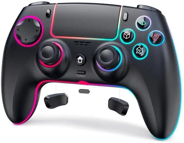 Main image of Wireless Controller for PS5 with RGB LED,TURBO, Dual Vibration, 6 Axis Gyro Sensor, Touchpad, Ergonomic for Playstation 5 Controller, Compatible with PlayStation 5/PC/Mac/ios/Android/Steam