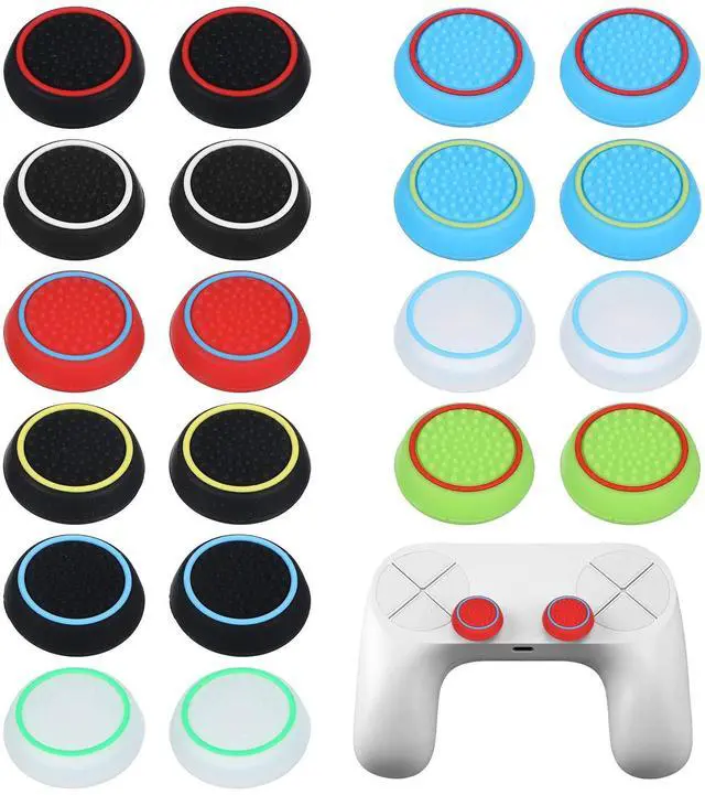 Main image of Controller Thumb Grips for PS5 PS4, 10 Pairs Silicone Joystick Caps Replacement, Anti-Slip Thumbstick Grips Covers with Full Protection, PS5 Controller Accessories