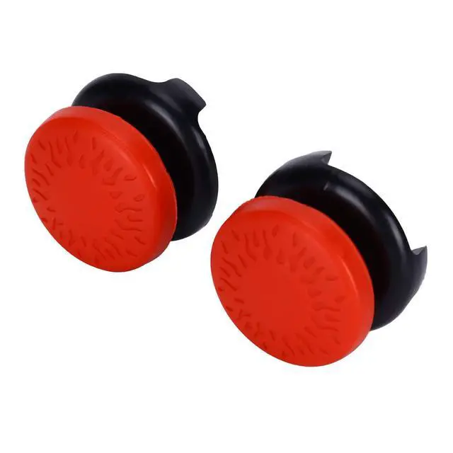 Alt view image 6 of 7 - 2Pcs Thumbstick for 3D Texture Thumb Grip Stick Joystick Thumbstick for PS 5 Controller Red