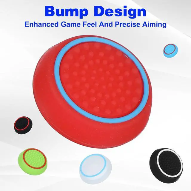 Alt view image 6 of 7 - Controller Thumb Grips for PS5 PS4, 10 Pairs Silicone Joystick Caps Replacement, Anti-Slip Thumbstick Grips Covers with Full Protection, PS5 Controller Accessories