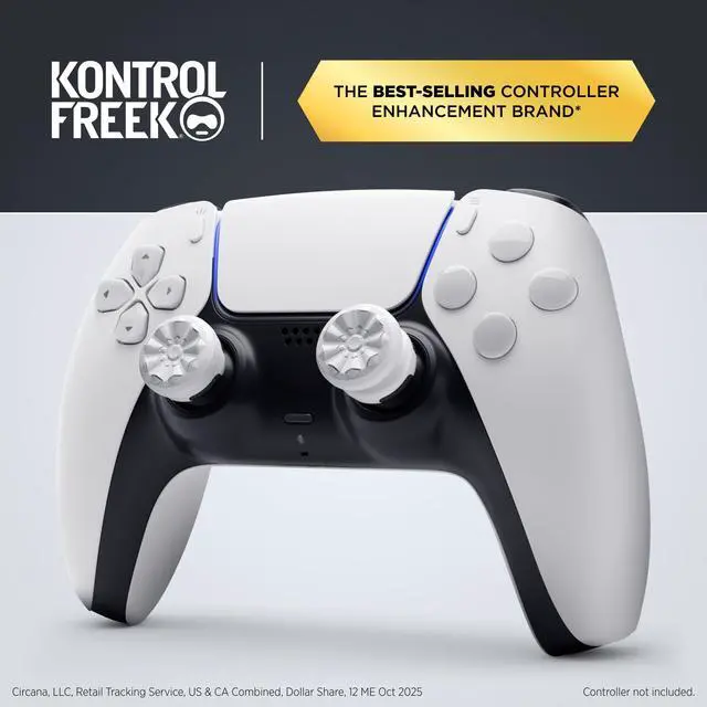 Alt view image 2 of 7 - FPS Freek Galaxy White for PlayStation 4 (PS4) and PlayStation 5 (PS5) | Performance Thumbsticks | 1 High-Rise, 1 Mid-Rise | White