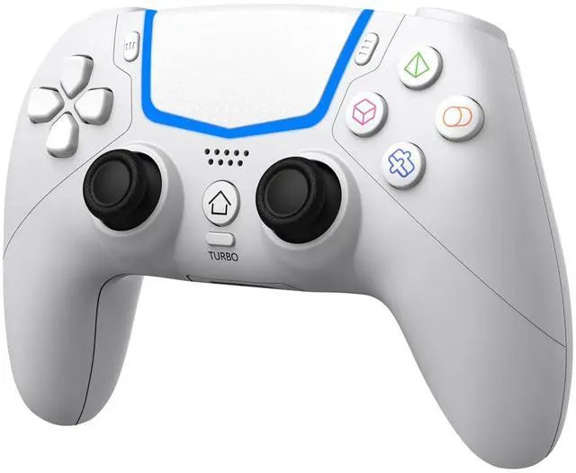 Main image of Wireless Controller for PS-5/Pro/Slim/PC with Hall Joysticks (White)