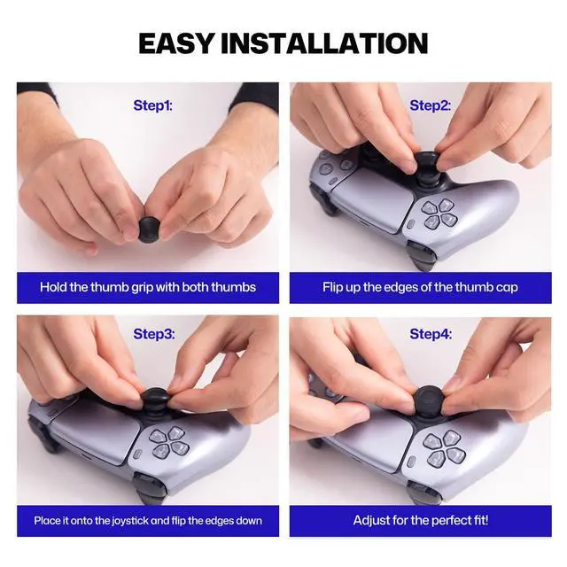 Alt view image 6 of 7 - Thumb Grips for PS5/PS4 Controllers