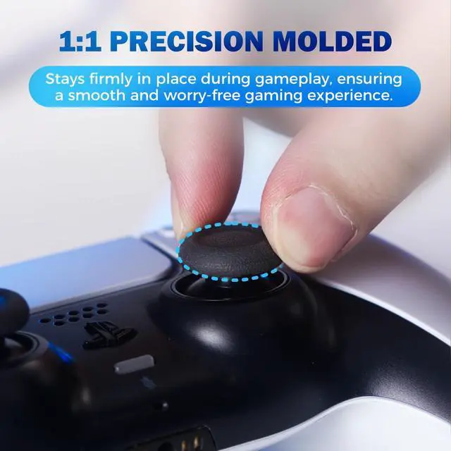 Alt view image 3 of 7 - Joystick Replacement Cap Thumb Grips for PS5/PS4 Controller, PS5/PS4 Controller Button Stick Covers, 3D Analog Cap Skin Replacement Part Repair Accessories, 12 PCS