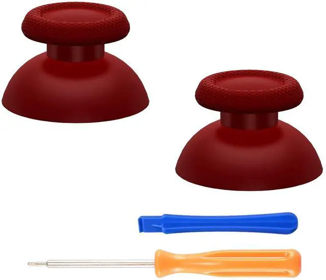 Main image of Carmine Red Replacement Thumbsticks for PS5 Controller, Custom Analog Stick Joystick for PS4 Controller Universal