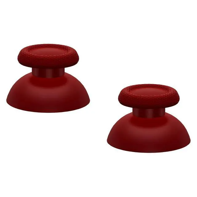 Alt view image 4 of 5 - Carmine Red Replacement Thumbsticks for PS5 Controller, Custom Analog Stick Joystick for PS4 Controller Universal