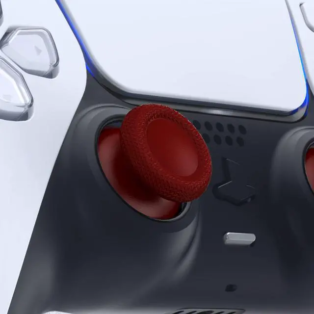 Alt view image 2 of 5 - Carmine Red Replacement Thumbsticks for PS5 Controller, Custom Analog Stick Joystick for PS4 Controller Universal
