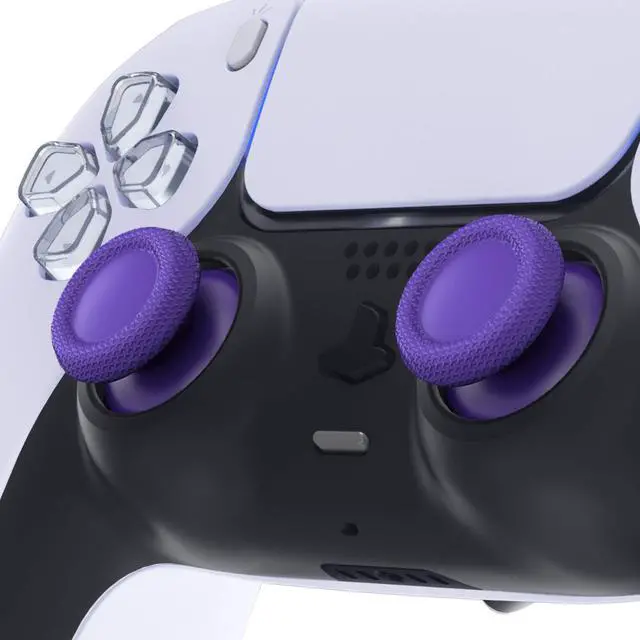 Alt view image 3 of 5 - Purple Replacement Thumbsticks for PS5 Controller, Custom Analog Stick Joystick for PS4 Controller Universal